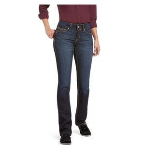 NWT-Ariat Women's R.E.A.L. Perfect Rise Margaret Straight Jean-10033488-27 Reg